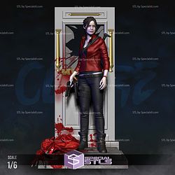 Claire Redfield Door Base Sculptures 3D Printing STL Model