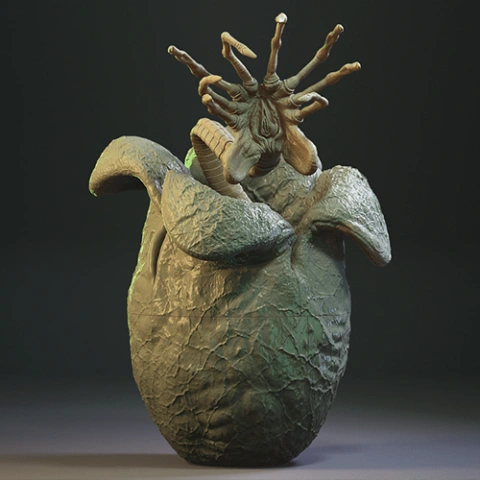 Facehugger \u0026 Egg 3D Printer Files | Assembly STL Model