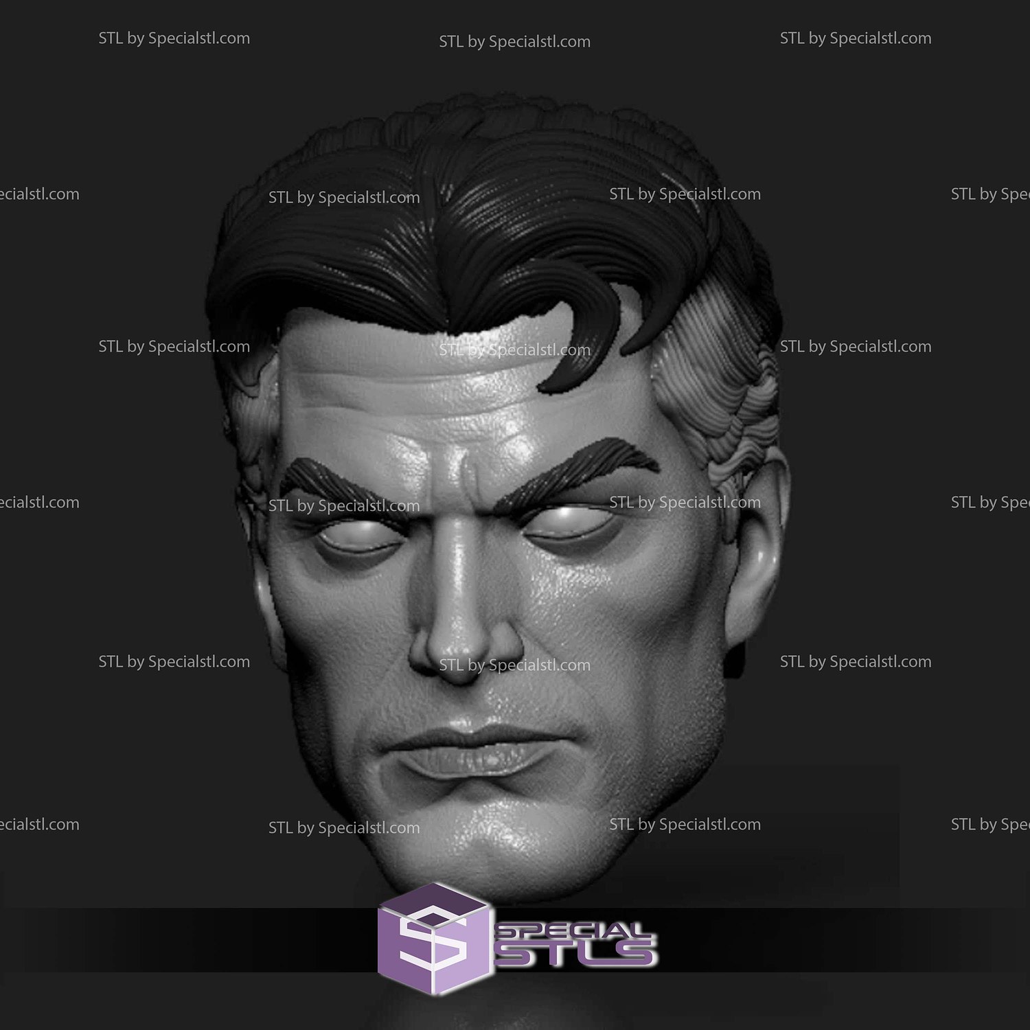 Custom Head STL Reed Richards Mr Fantastic 3D Model — view 2