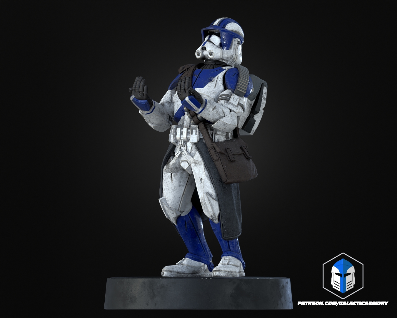 Clone Trooper Controller Holders - 3D Print Files STL Model — view 2