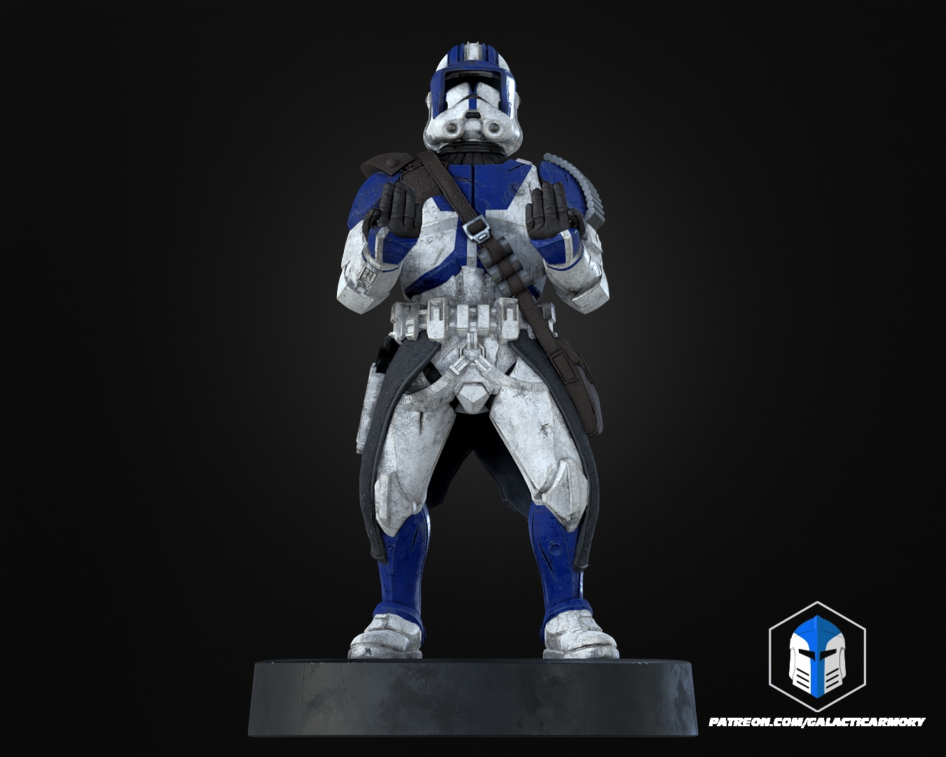 Clone Trooper Controller Holders - 3D Print Files STL Model — view 3