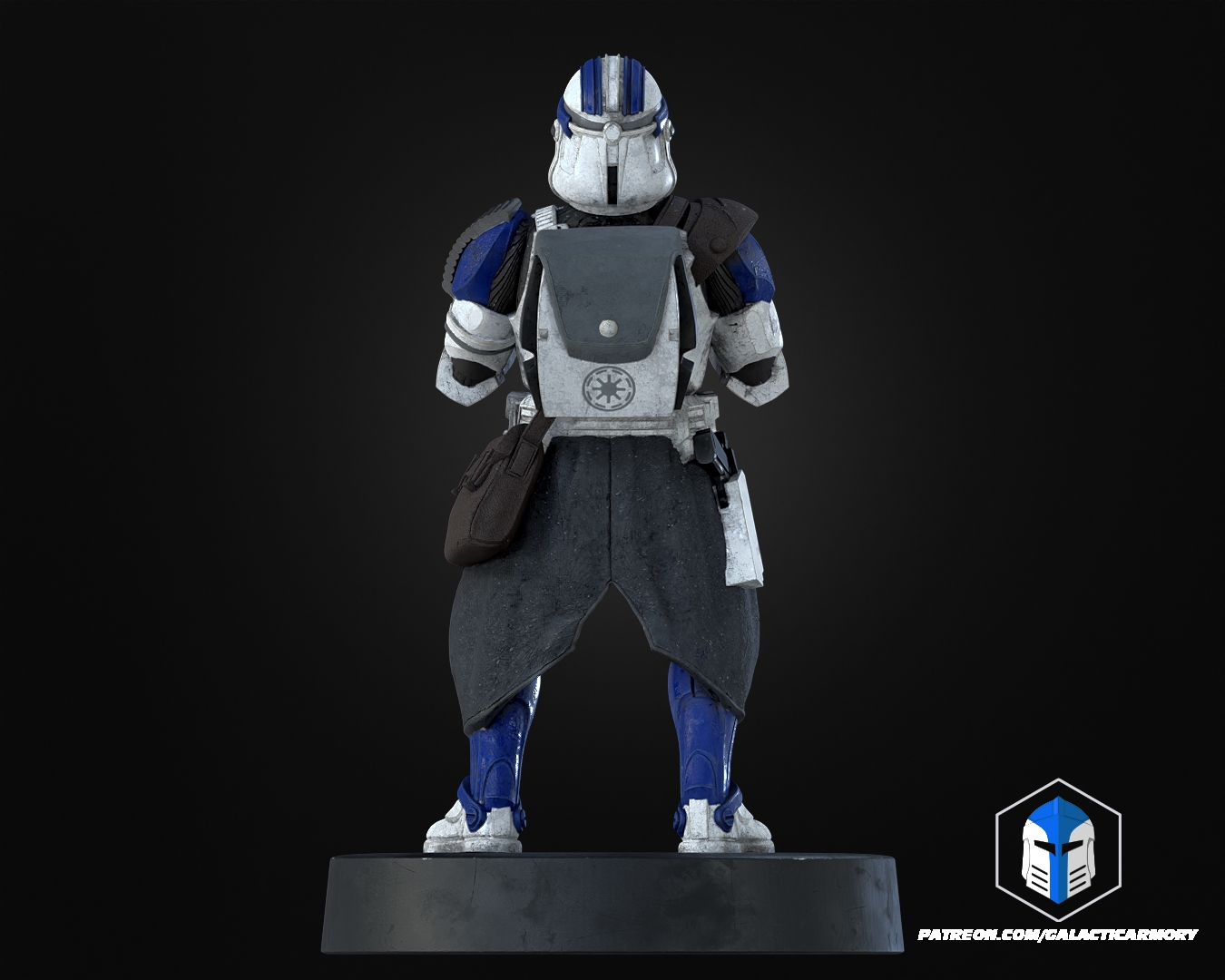 Clone Trooper Controller Holders - 3D Print Files STL Model — view 4