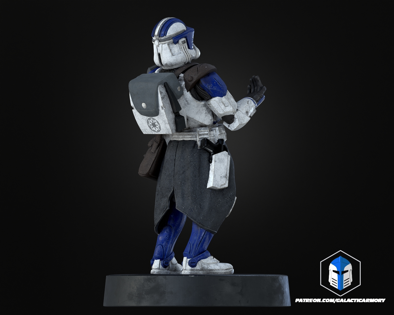 Clone Trooper Controller Holders - 3D Print Files STL Model — view 5