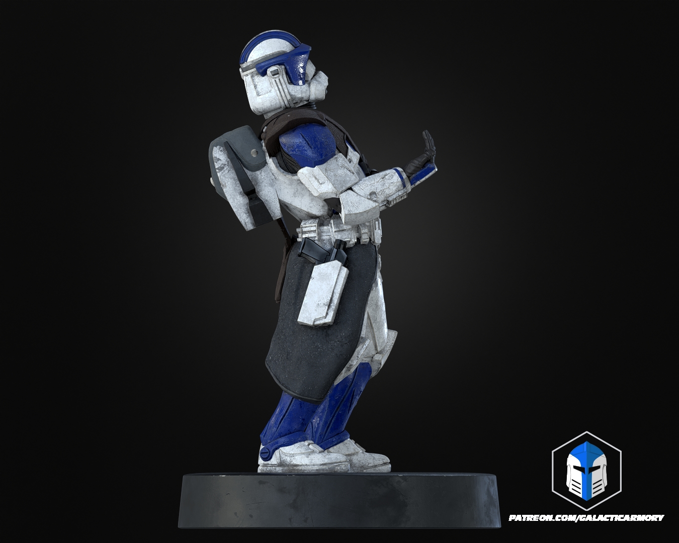 Clone Trooper Controller Holders - 3D Print Files STL Model — view 6
