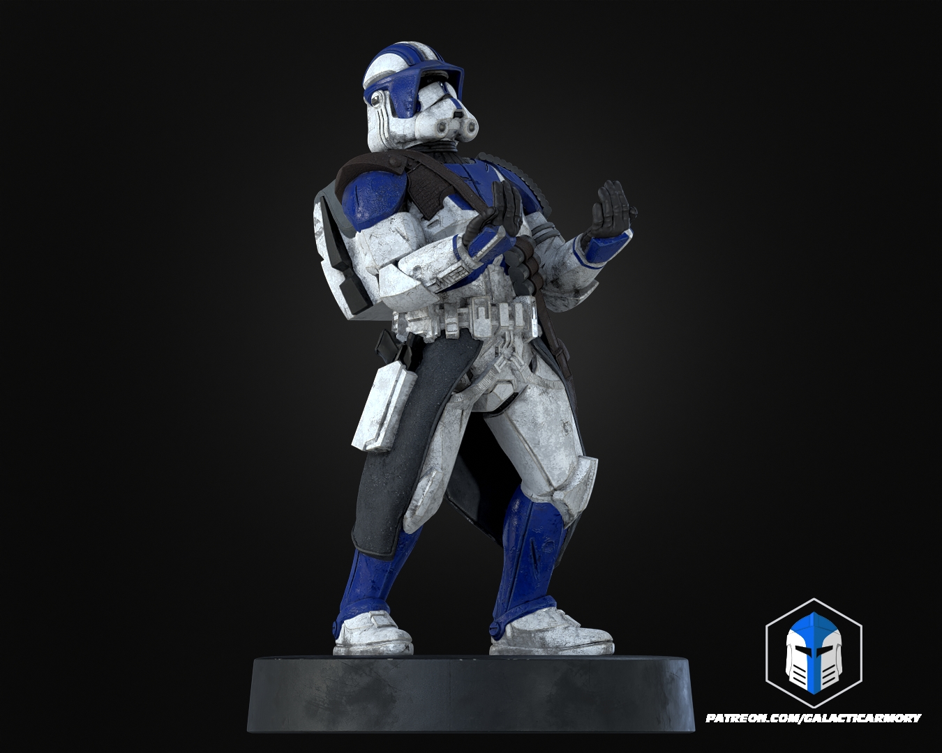Clone Trooper Controller Holders - 3D Print Files STL Model — view 7