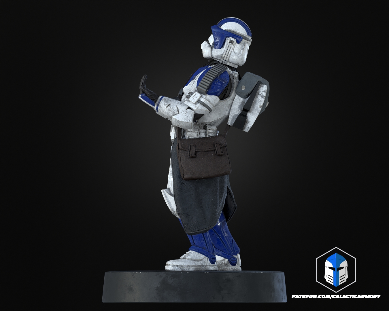 Clone Trooper Controller Holders - 3D Print Files STL Model — view 8