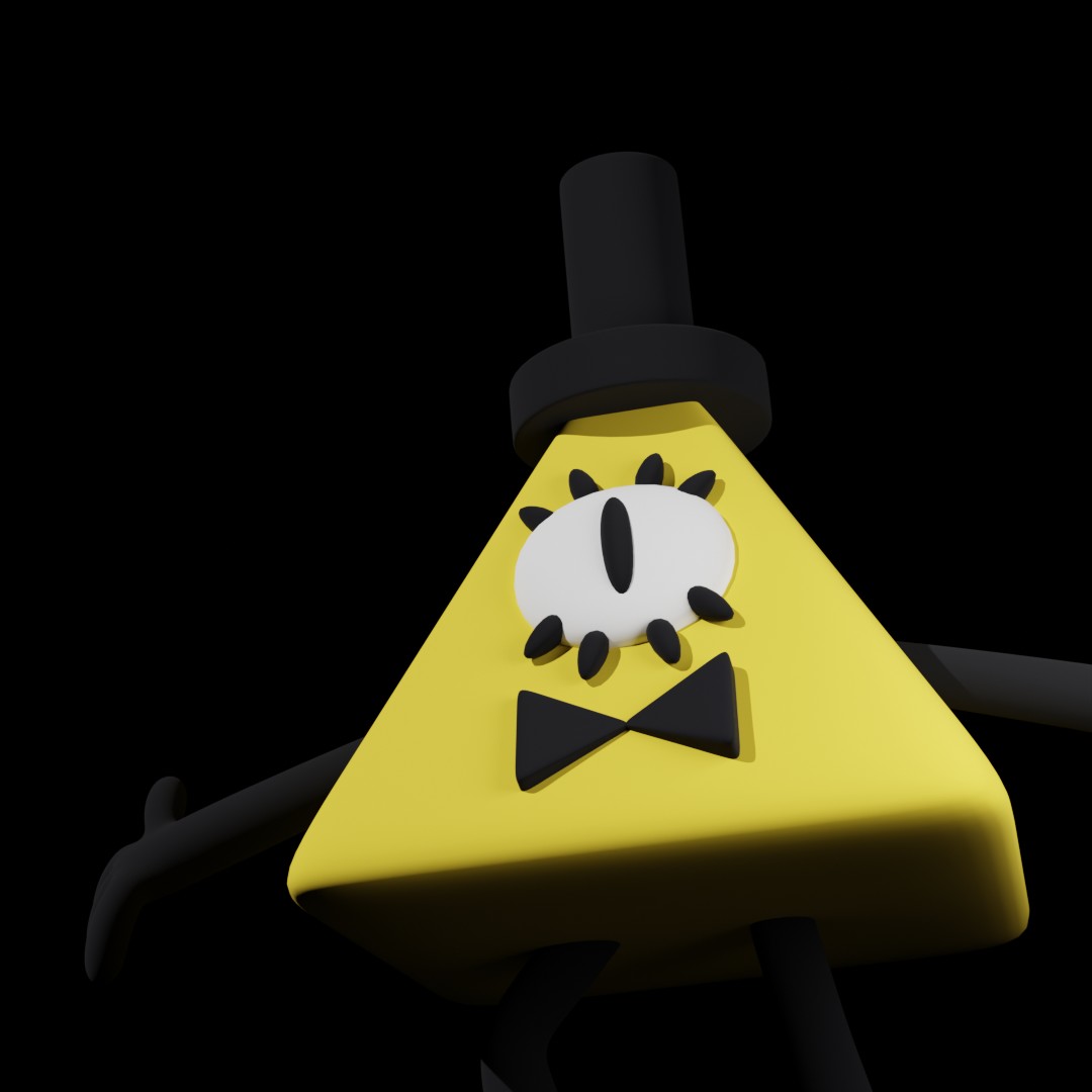 Bill Cipher - Gravity Falls 3D STL Model — view 2