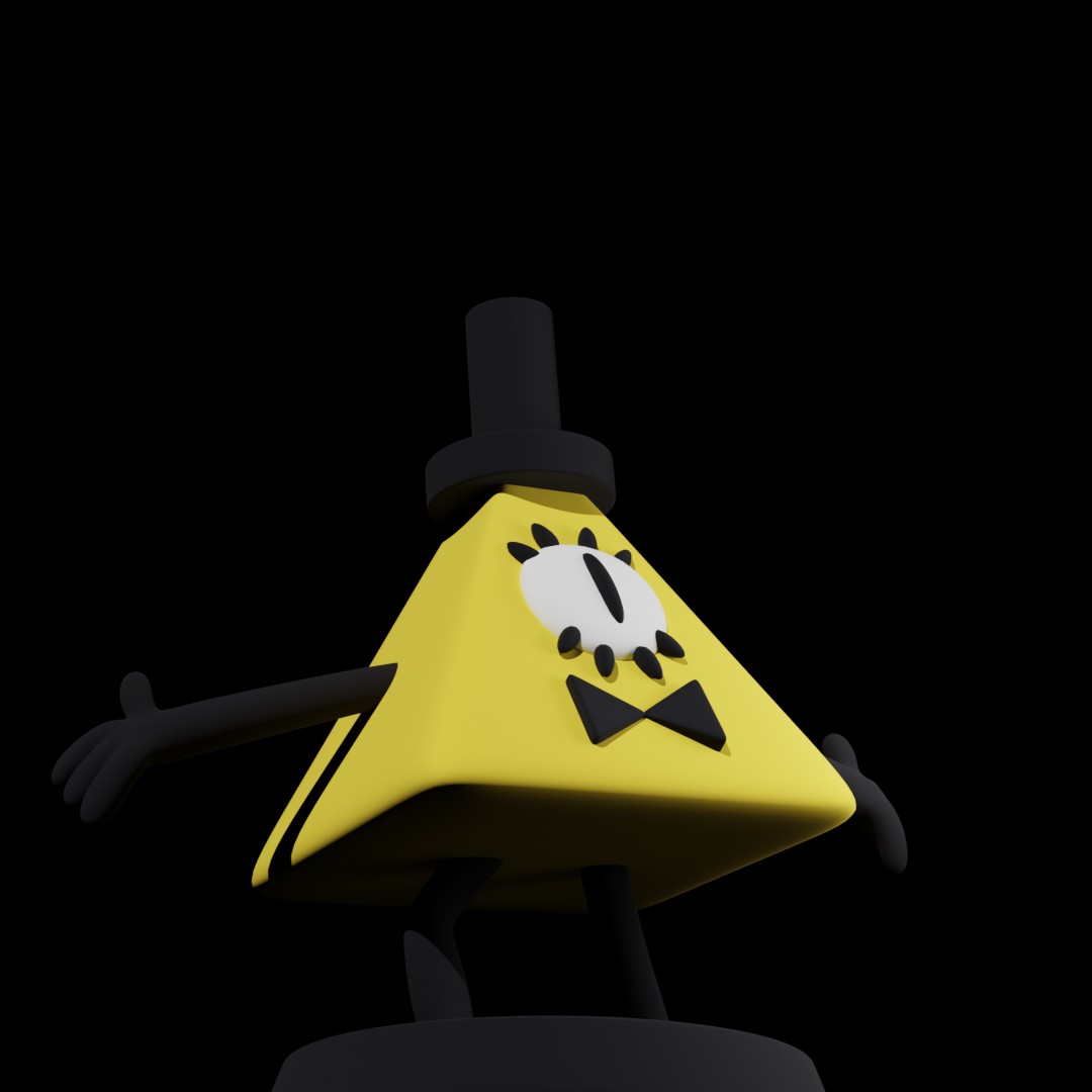 Bill Cipher - Gravity Falls 3D STL Model — view 3