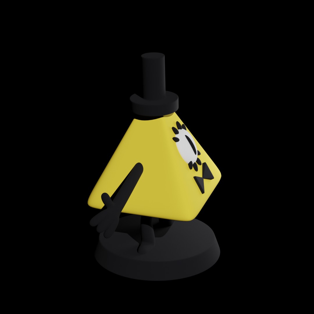Bill Cipher - Gravity Falls 3D STL Model — view 4
