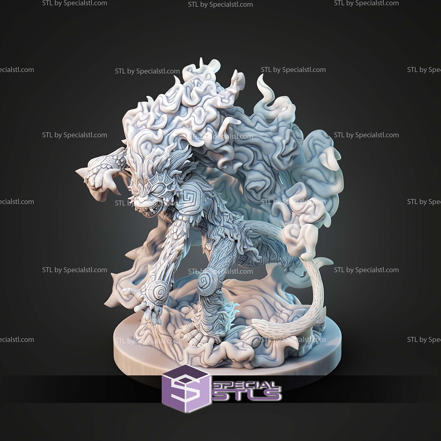 Kaiju Pokemon Infernape STL Files 3D Model — view 2