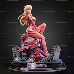 Asuka Langley Evangelion Confident Pose STL Files 3D Model