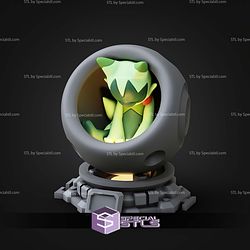 Super Basic Pokemon STL Floragato Healing Machine 3D Model