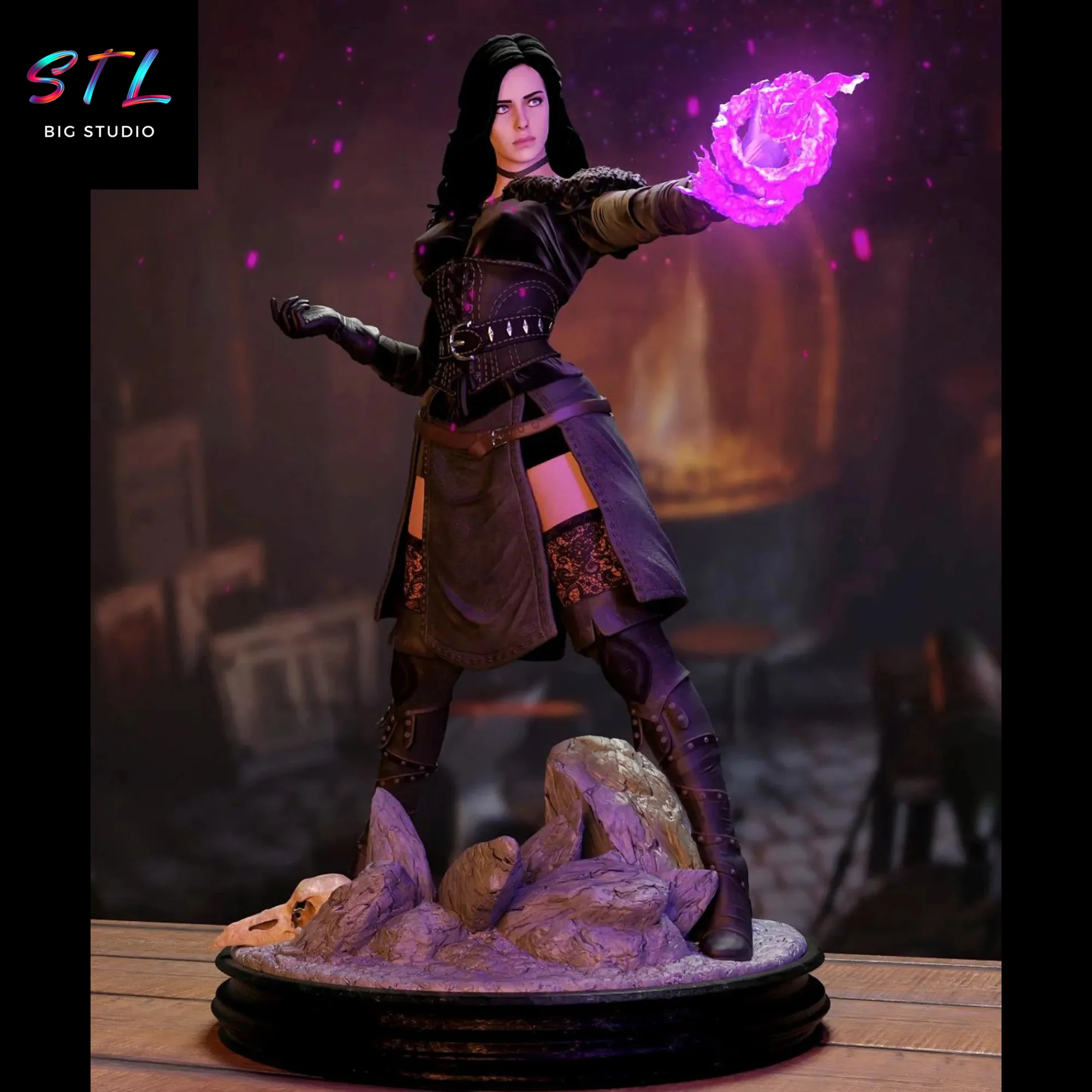 Yennefer of Vengerberg STL | The Witcher | 3D Print Model Model