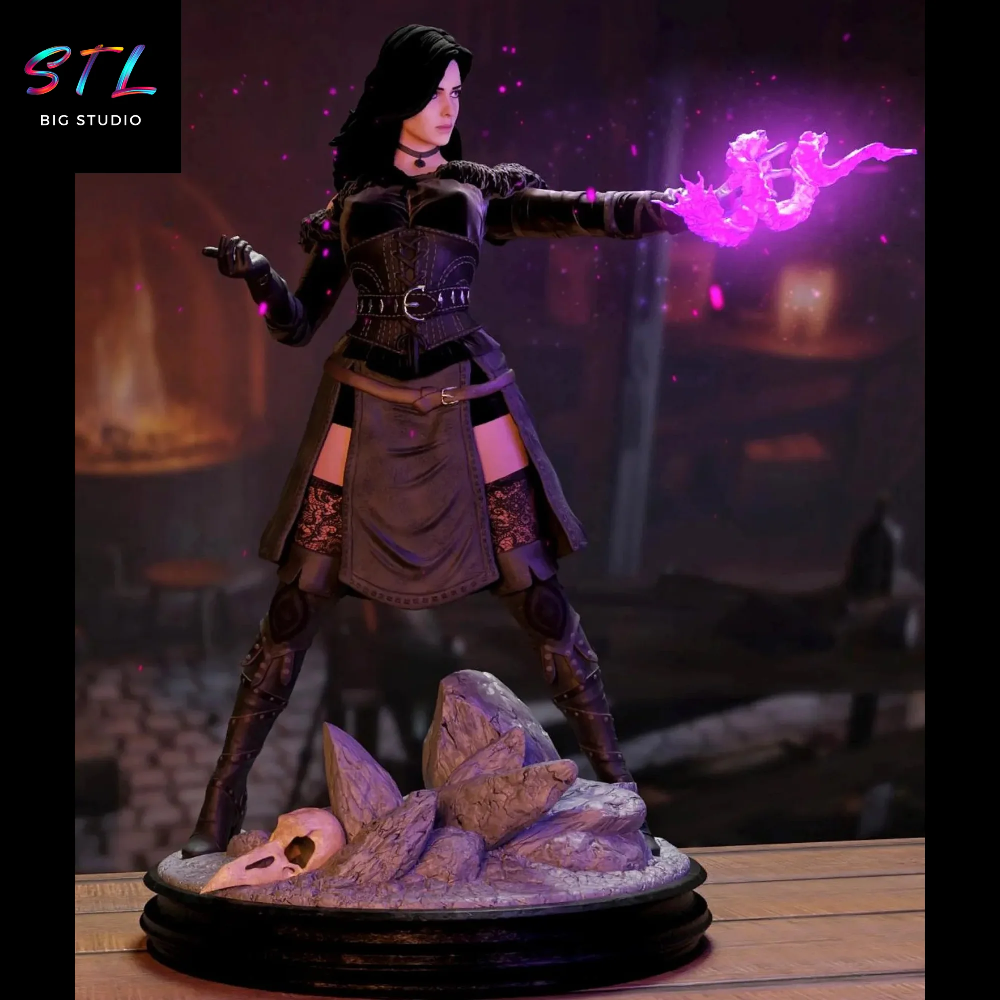 Yennefer of Vengerberg STL | The Witcher | 3D Print Model Model — view 2