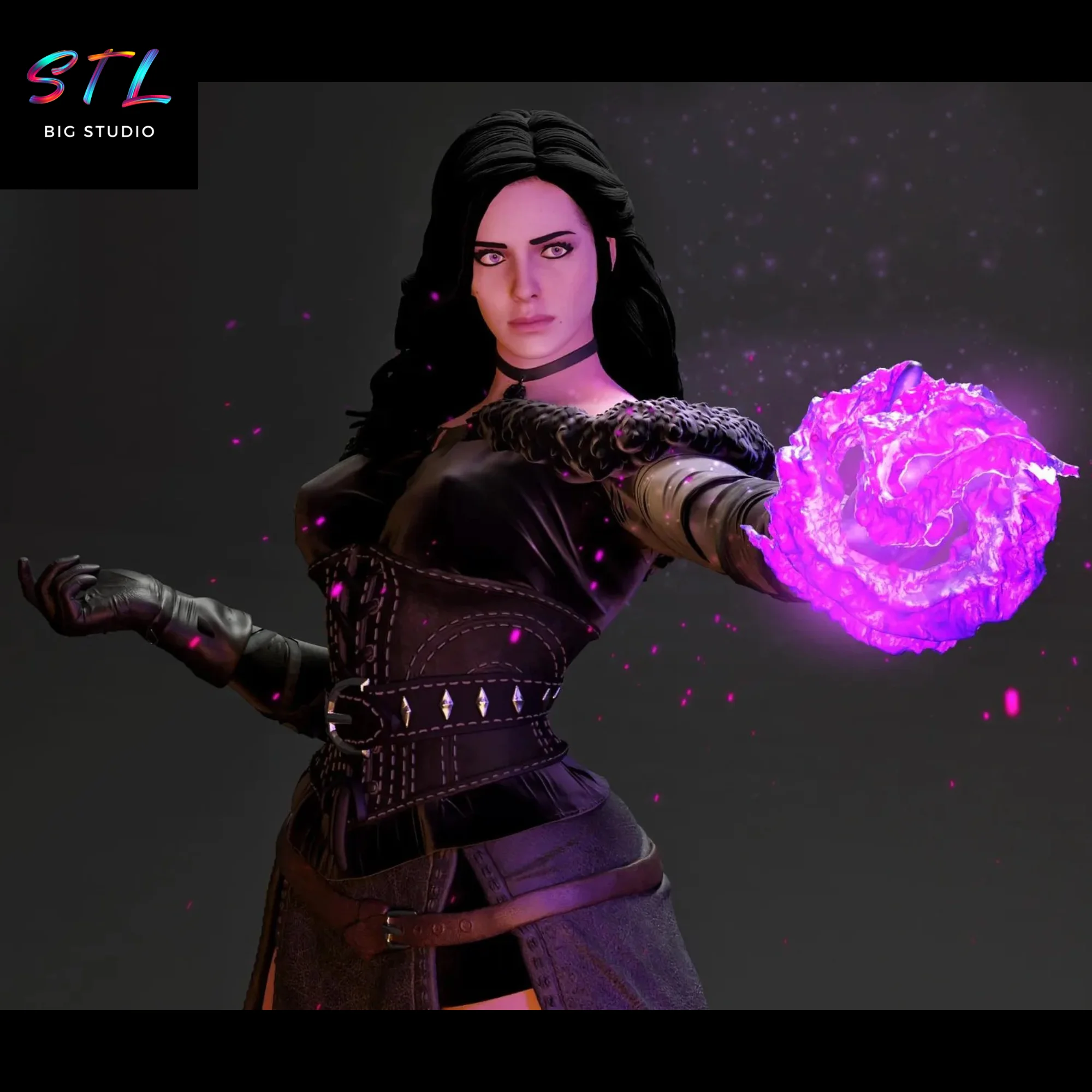 Yennefer of Vengerberg STL | The Witcher | 3D Print Model Model — view 4