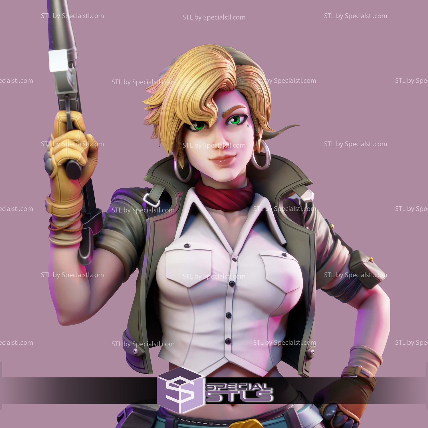 Eri Kasamoto V2 Metal Slug 3D Printer Files STL Model — view 2