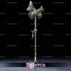 Cosplay STL Files Jayce Corrupted Hammer 3D Model