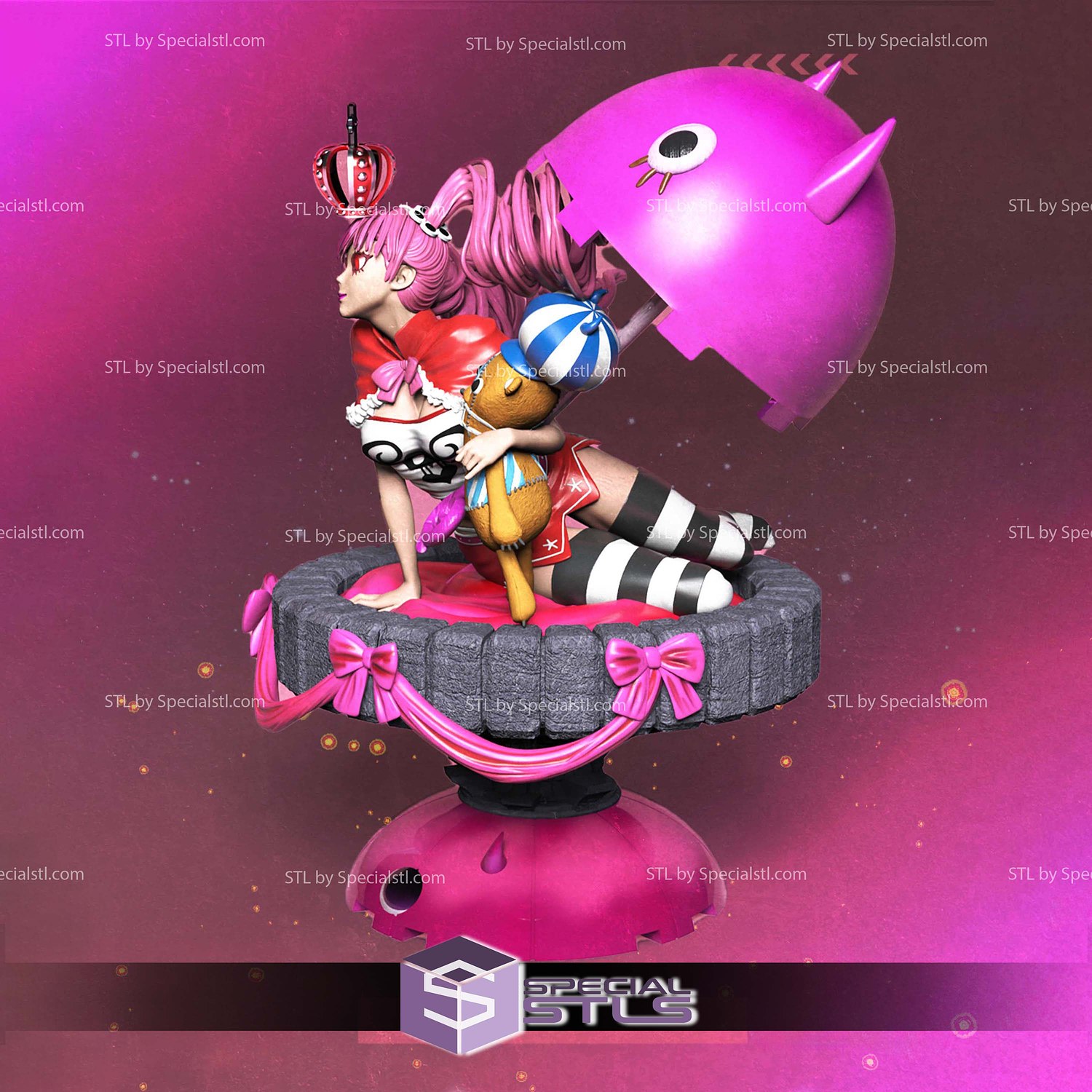 Perona One Piece STL Files 3D Model — view 2
