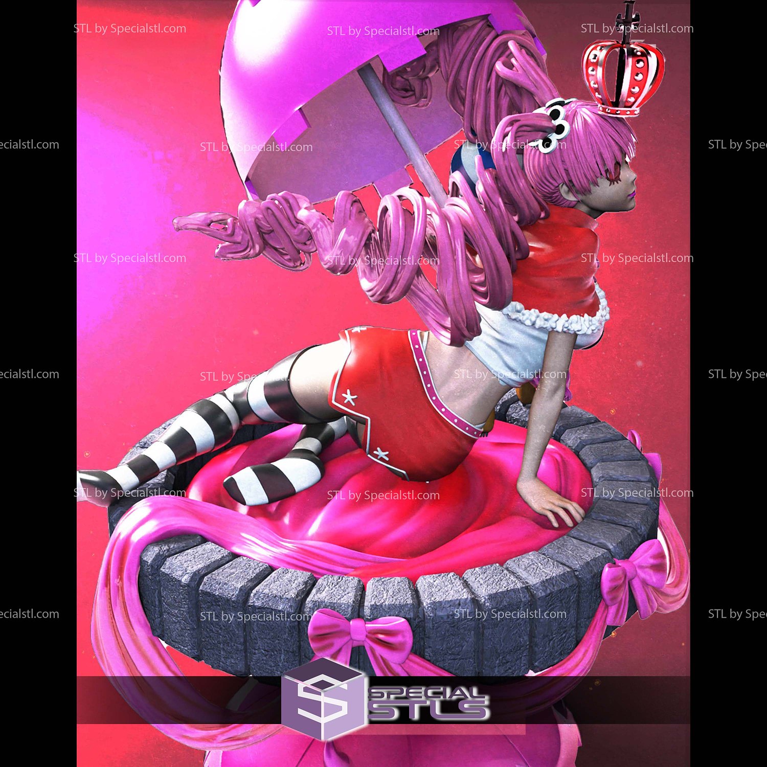 Perona One Piece STL Files 3D Model — view 3