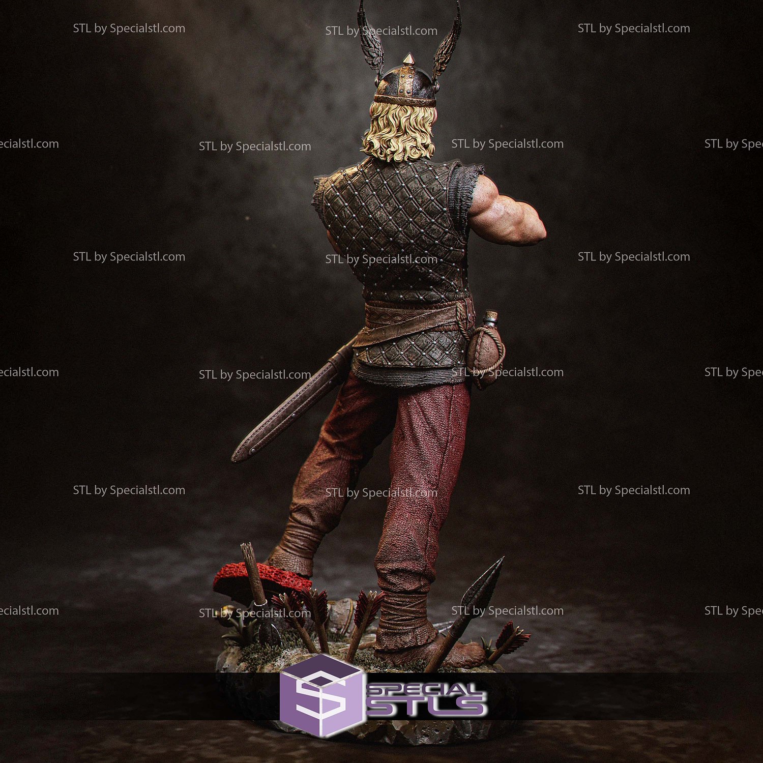 Asterix Realistic Sculptures 3D Printing STL Model — view 4