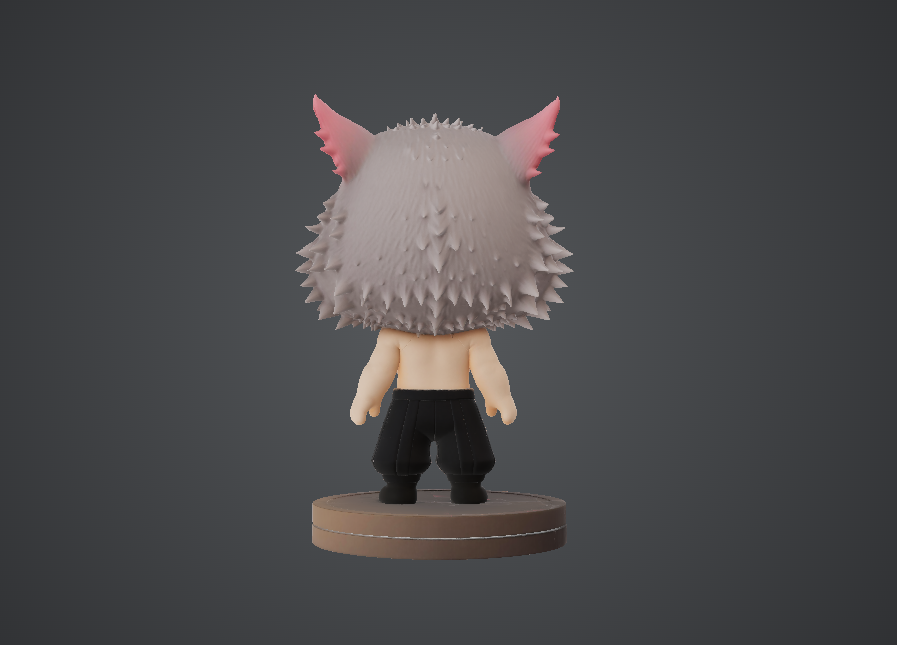 Inosuke Hashibira / Demon Slayer 3D STL Model — view 5