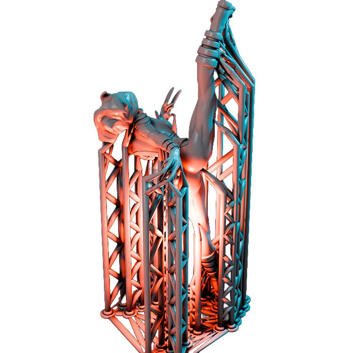 Misstoeblades V - RPG Tabletop Figure 3D STL Model — view 2