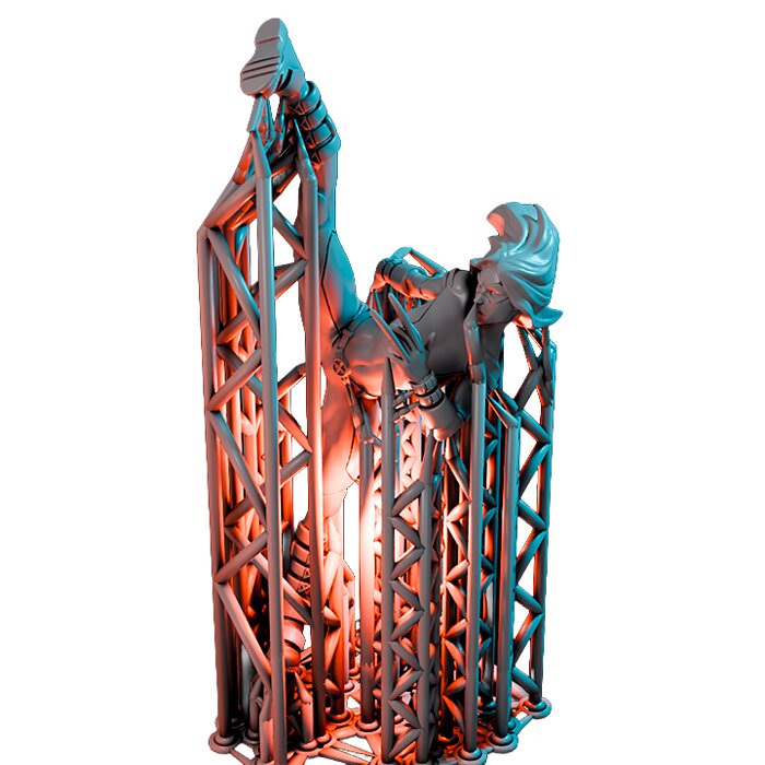 Misstoeblades V - RPG Tabletop Figure 3D STL Model — view 3