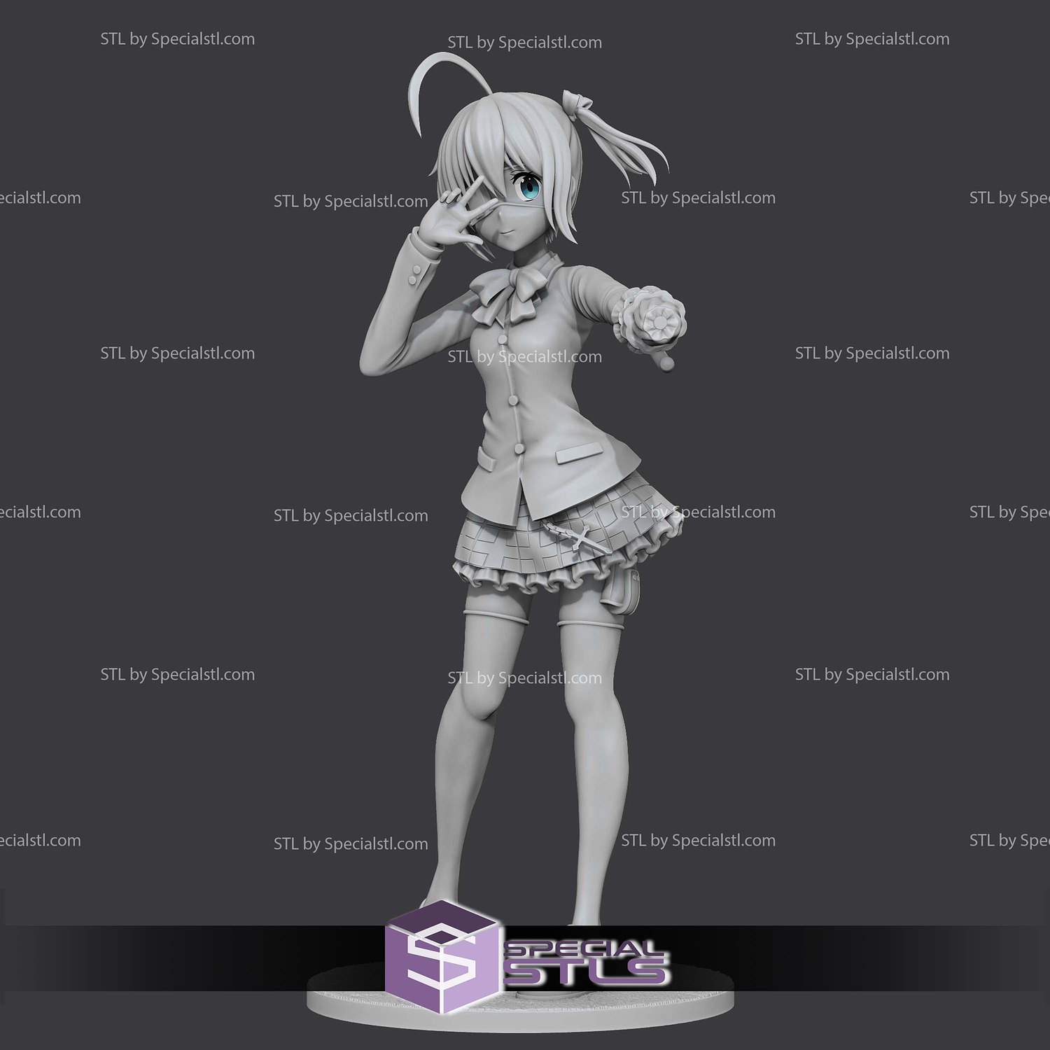 Rikka Takanashi 177mm STL Files 3D Model — view 4