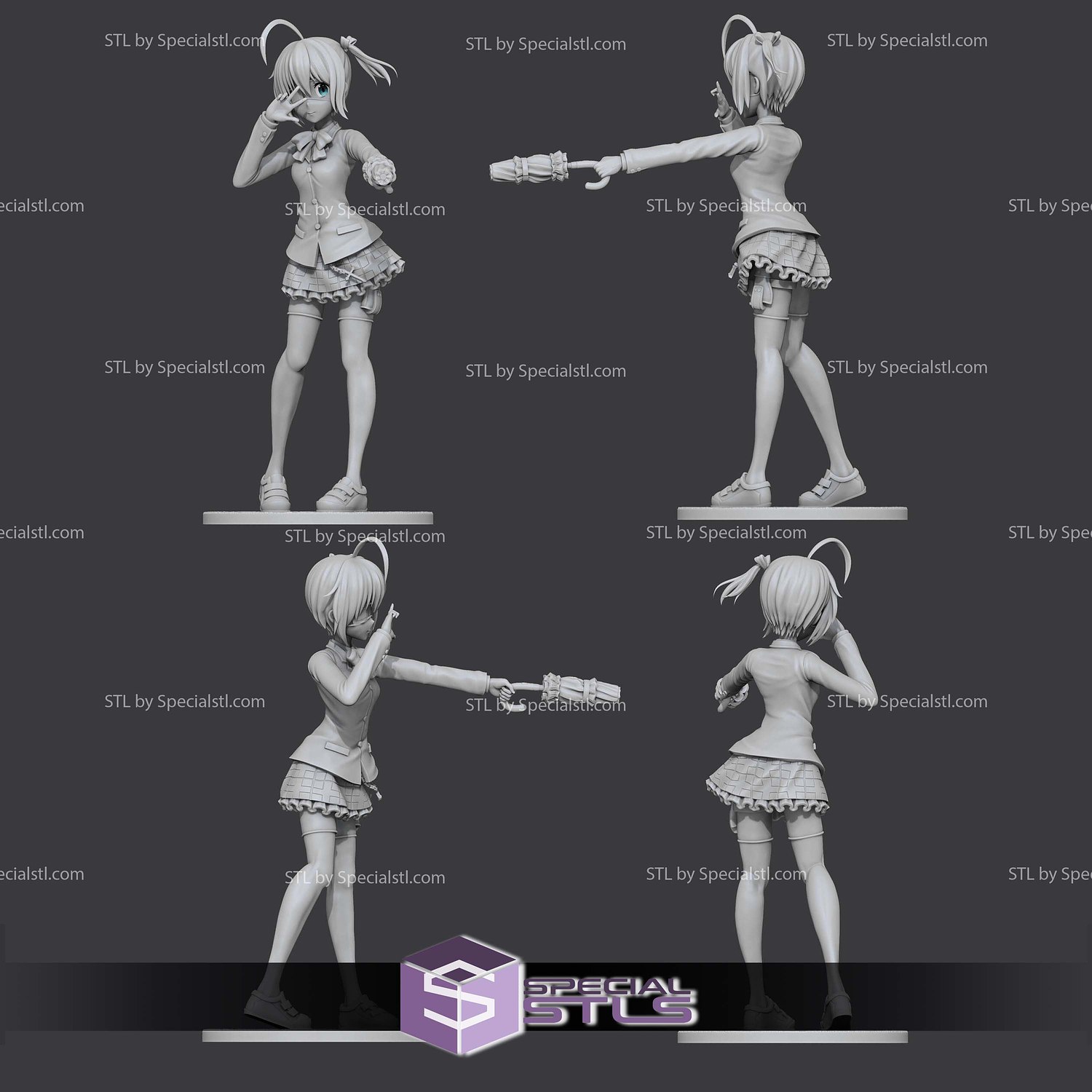 Rikka Takanashi 177mm STL Files 3D Model — view 5