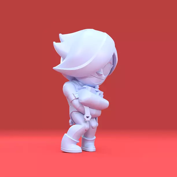 Colette Original - Brawl Stars 3D OBJ Model