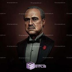 Godfather Marlon Brando Bust 3D Print Files STL Model