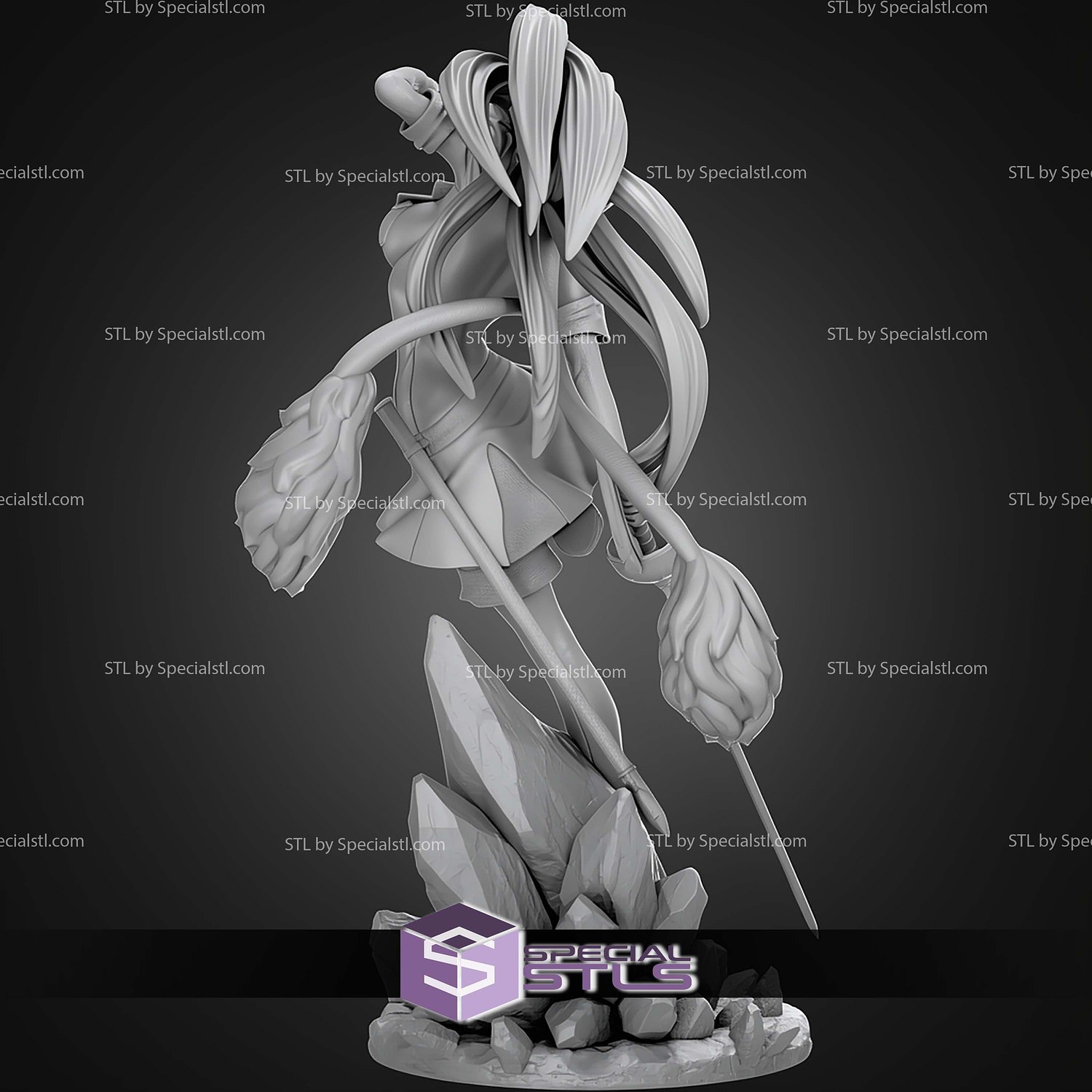 Esdeath Akame Ga Kill 1 7 STL Files 3D Model — view 2