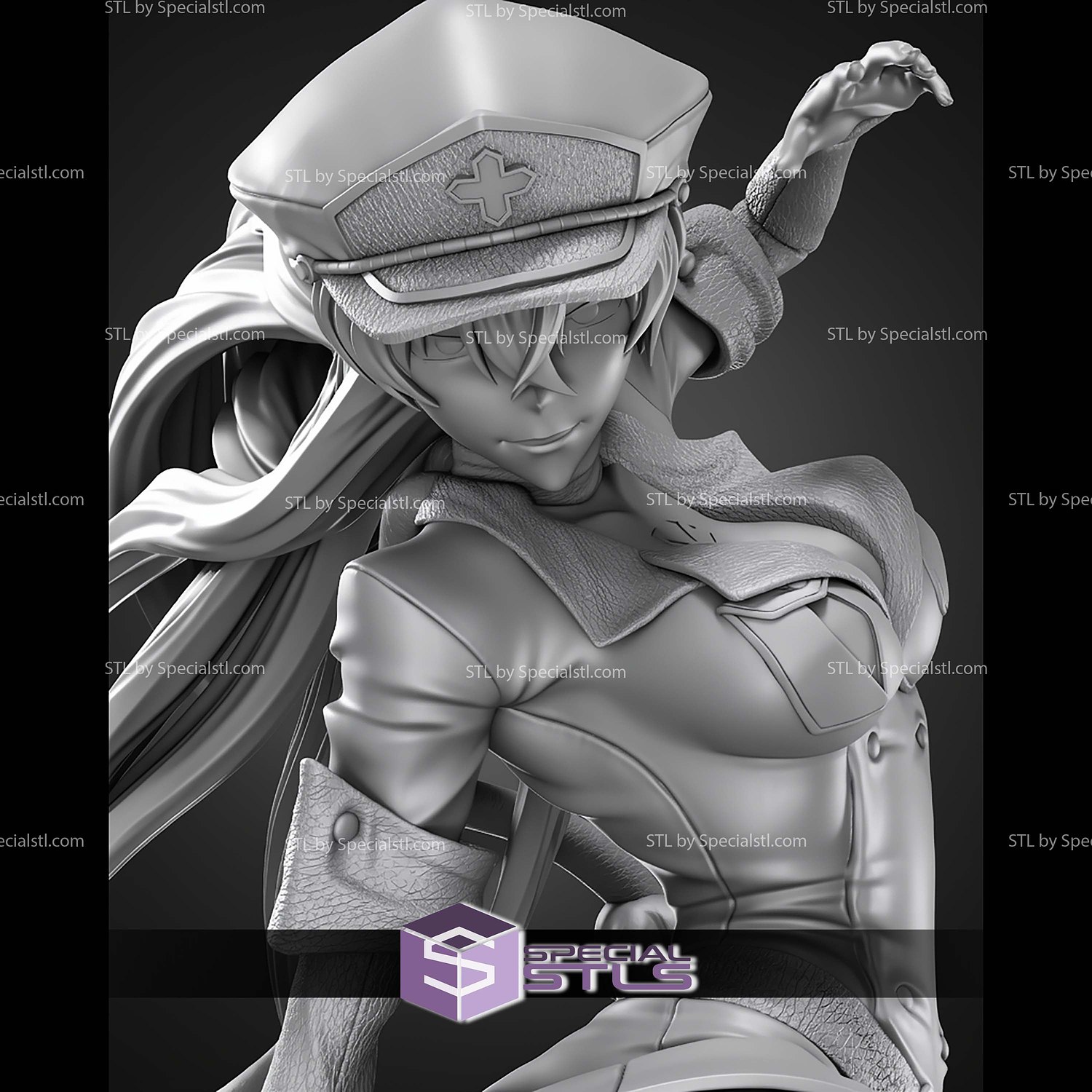Esdeath Akame Ga Kill 1 7 STL Files 3D Model — view 7