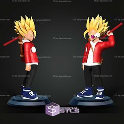 Teen Wukong Gohan STL Files 3D Model