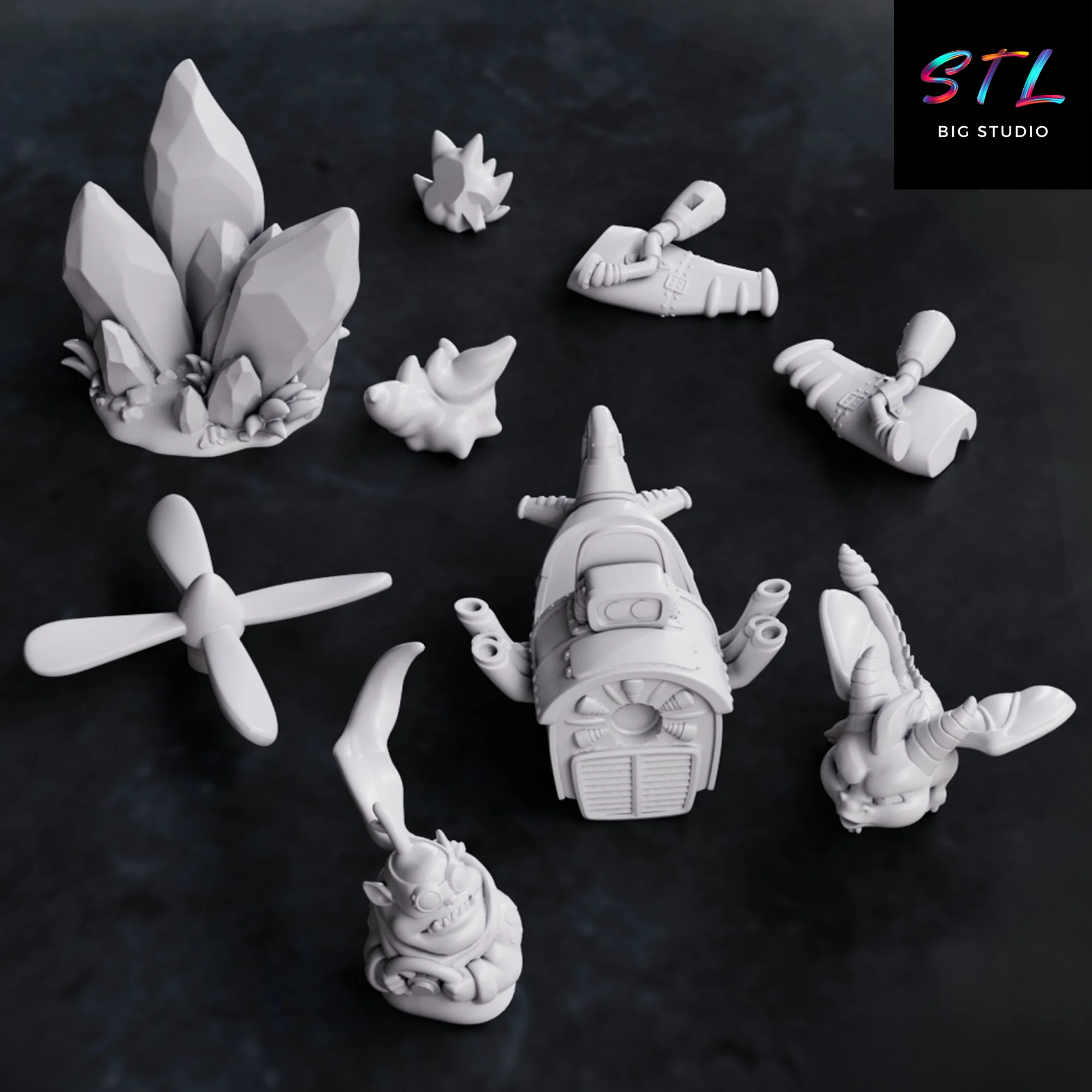 Spyro STL Diorama | Sky Attack 3D Printable Figure Model — view 6