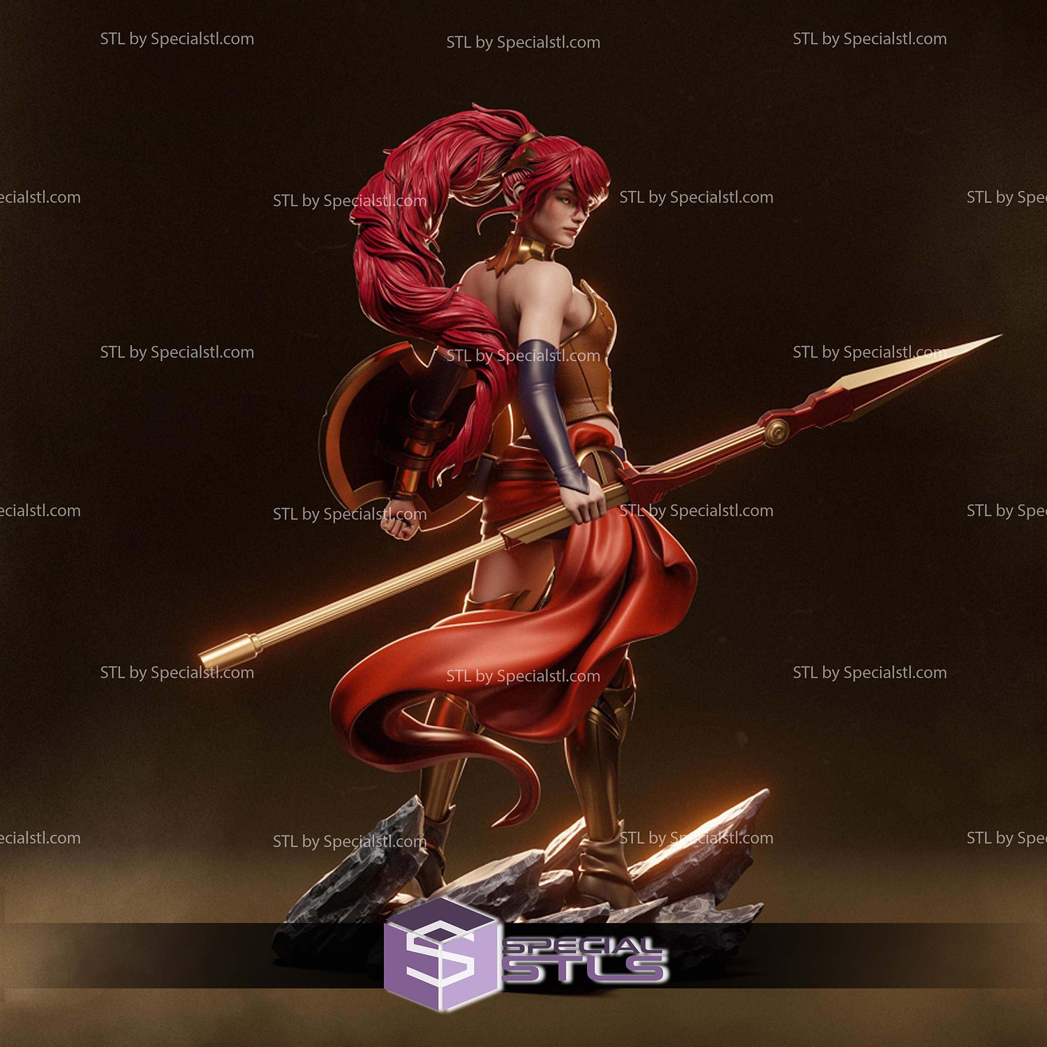 Pyrrha Nikos Anime STL Files 3D Model — view 3