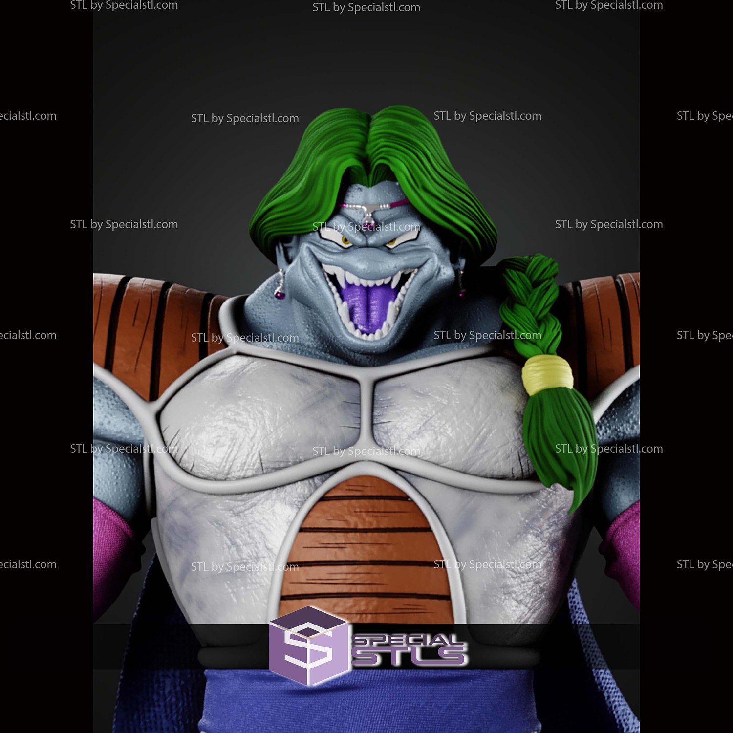Zarbon Monster STL Files 3D Model — view 2