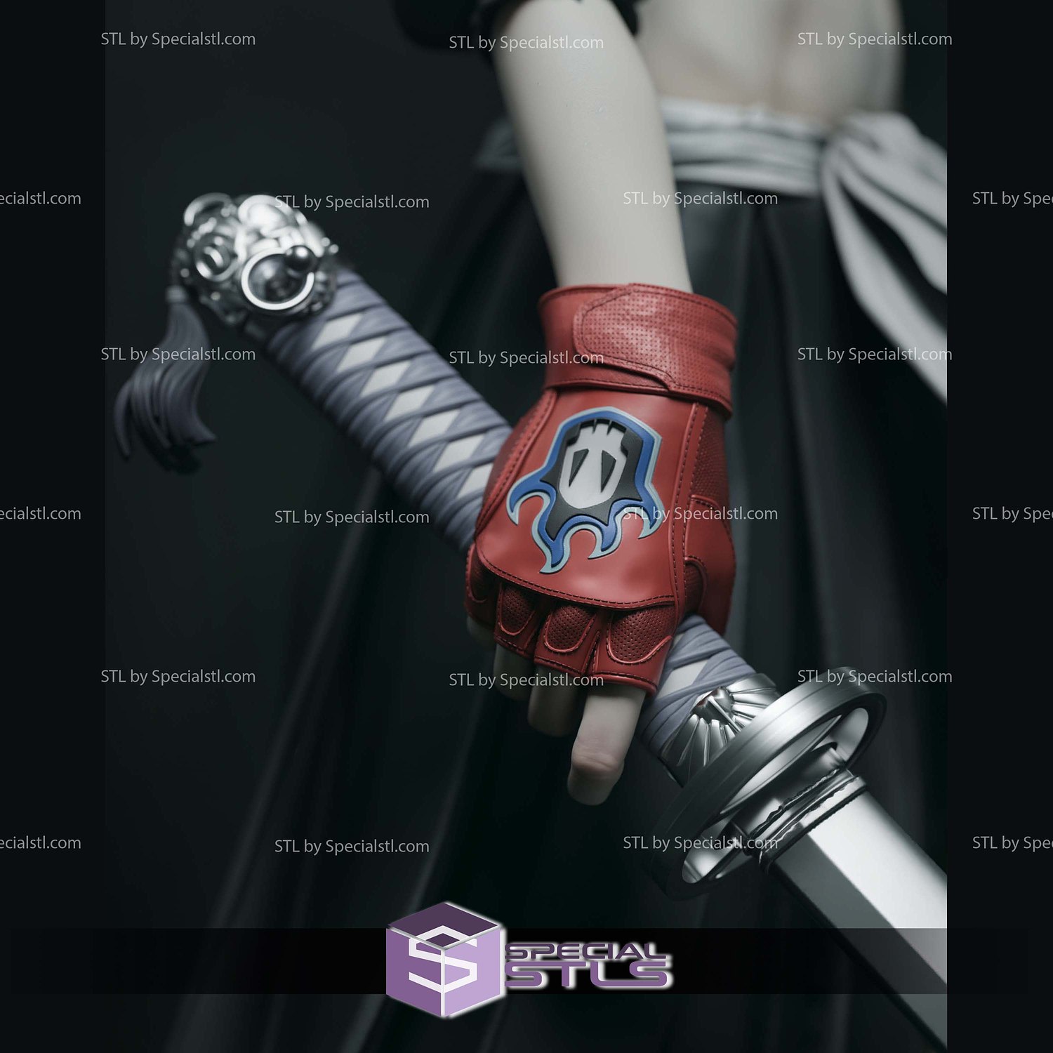 Rukia Bleach Modern Sculptures 3D Printing STL Model — view 2