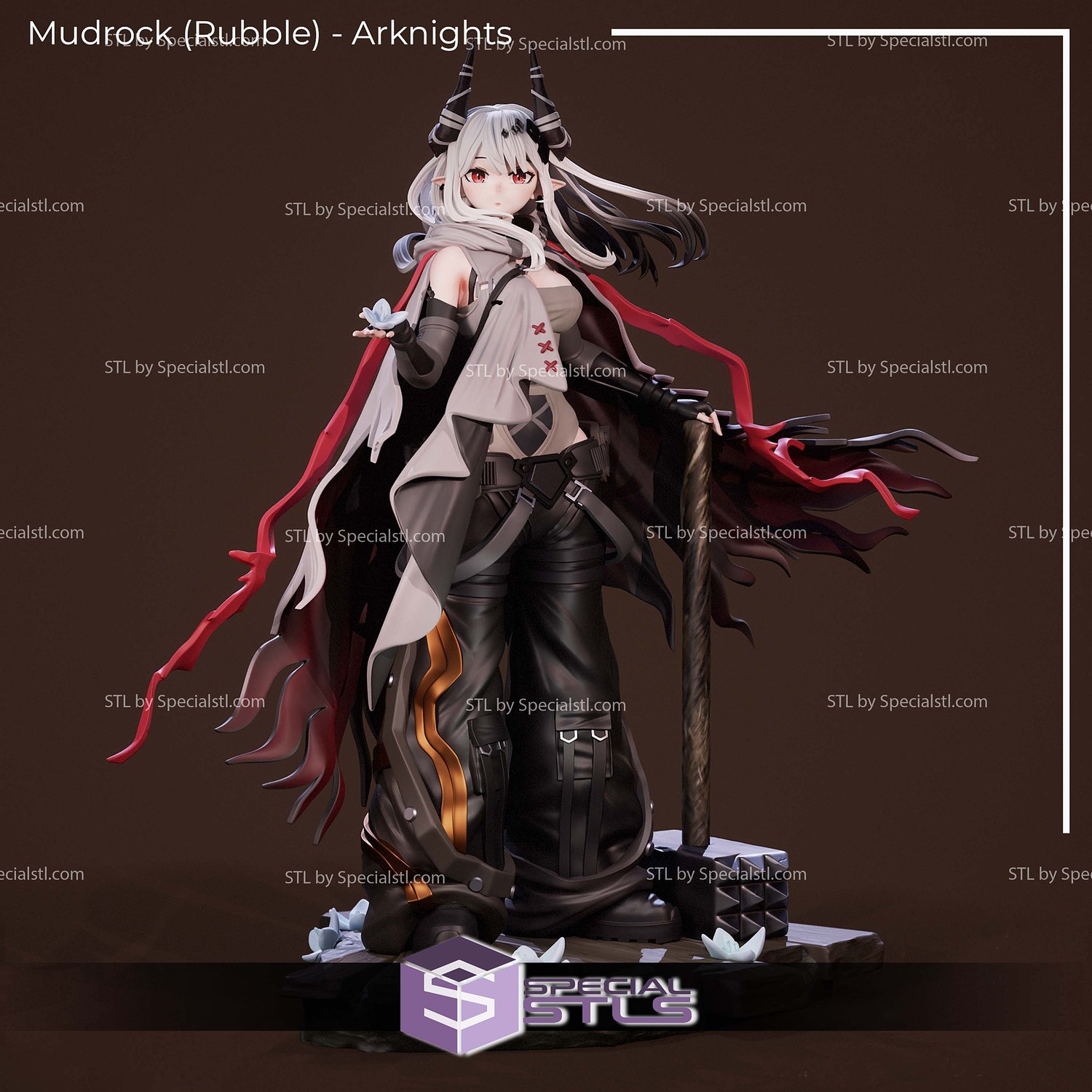 Mudrock Rubble Arknights 3D Printer Files STL Model — view 2
