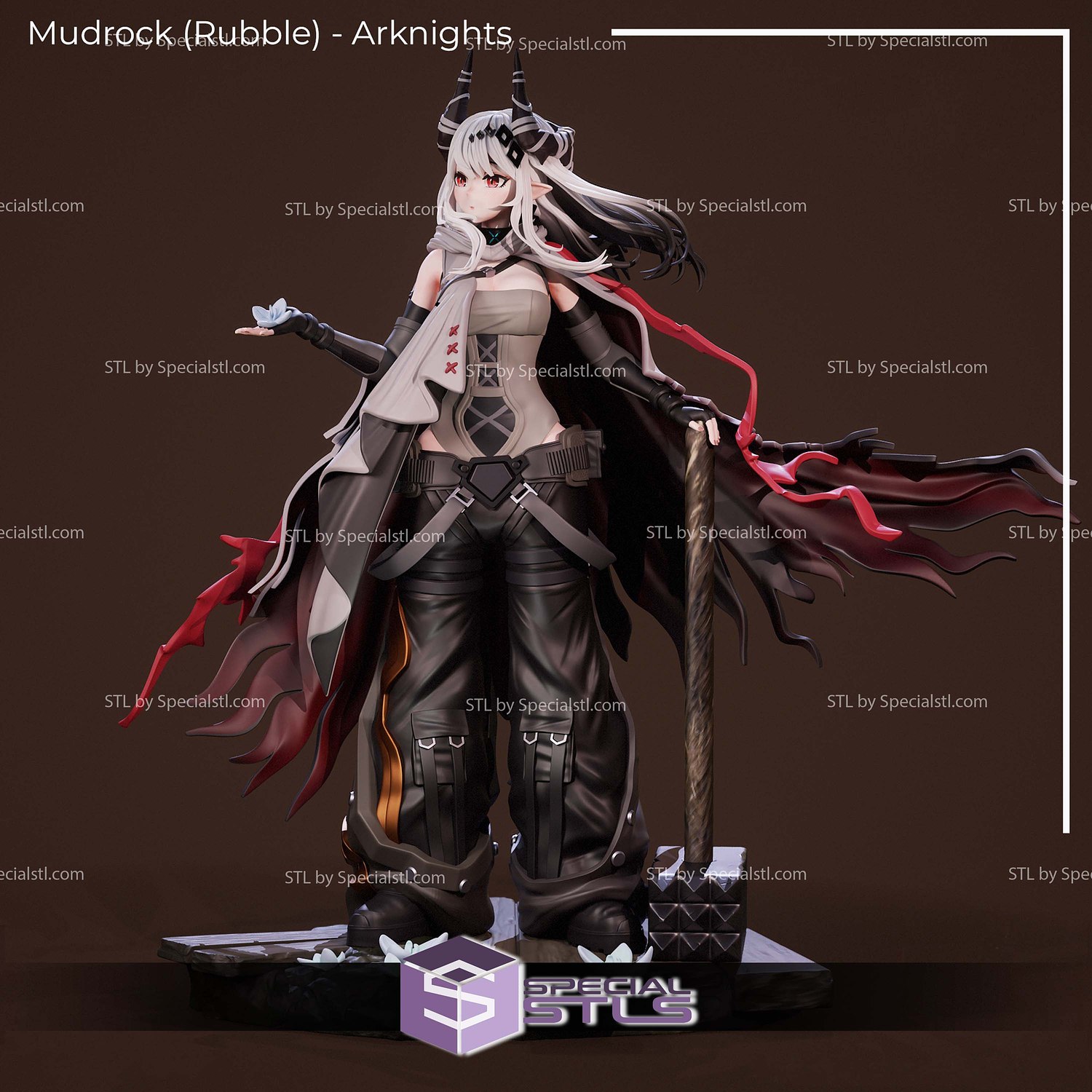 Mudrock Rubble Arknights 3D Printer Files STL Model — view 3