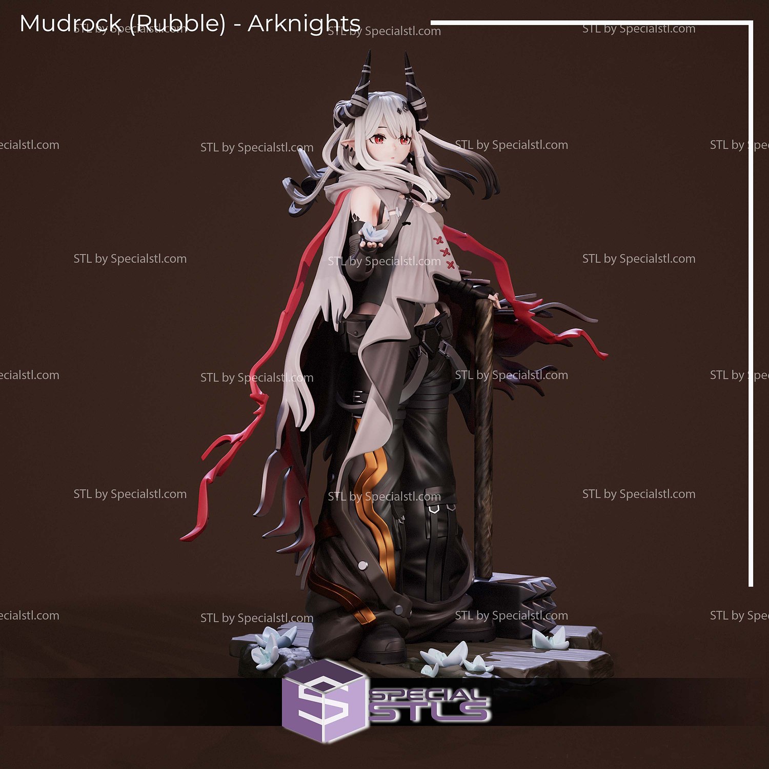 Mudrock Rubble Arknights 3D Printer Files STL Model — view 5