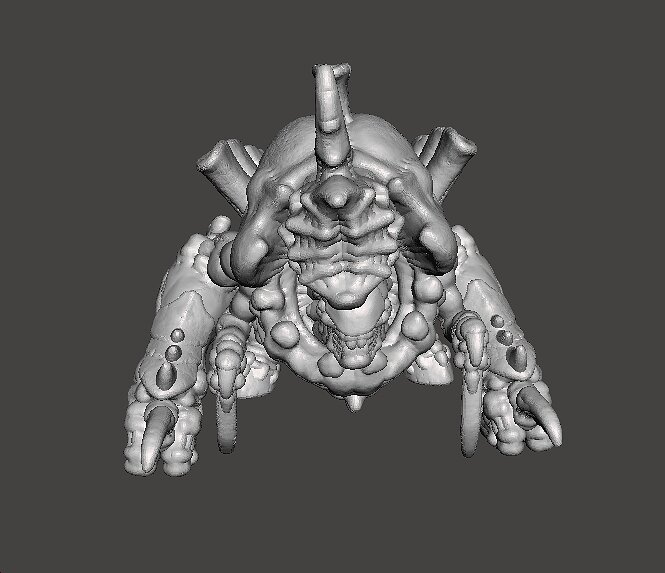 6MM SCALE SPACEBUGS CANNON MINIATURE MODEL SCIFI OR FANTASY GAME 3D STL Model — view 2