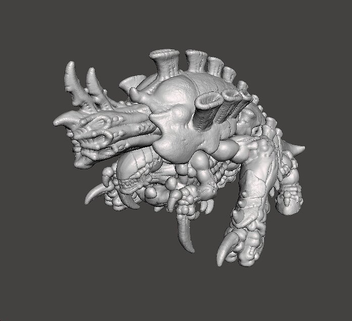 6MM SCALE SPACEBUGS CANNON MINIATURE MODEL SCIFI OR FANTASY GAME 3D STL Model — view 3
