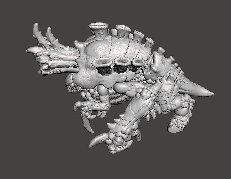 6MM SCALE SPACEBUGS CANNON MINIATURE MODEL SCIFI OR FANTASY GAME 3D STL Model — view 6