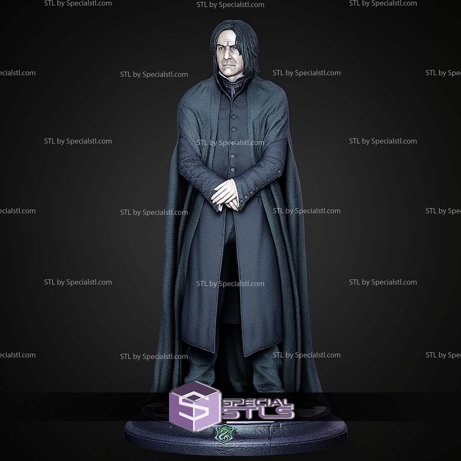 Severus Snape Museum Pose 1 6 Harry Potter STL Files 3D Model — view 5