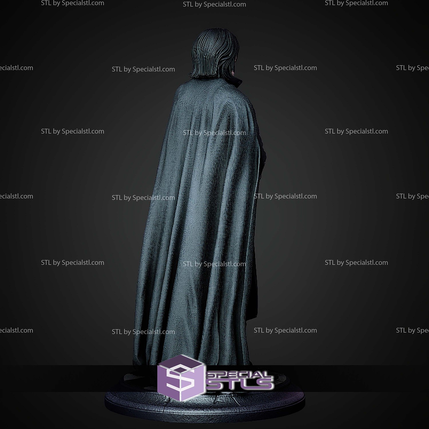 Severus Snape Museum Pose 1 6 Harry Potter STL Files 3D Model — view 6