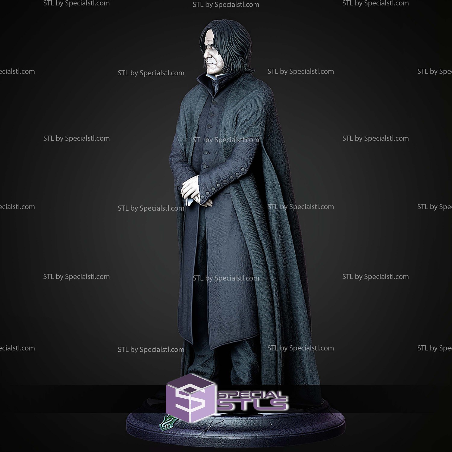 Severus Snape Museum Pose 1 6 Harry Potter STL Files 3D Model — view 8