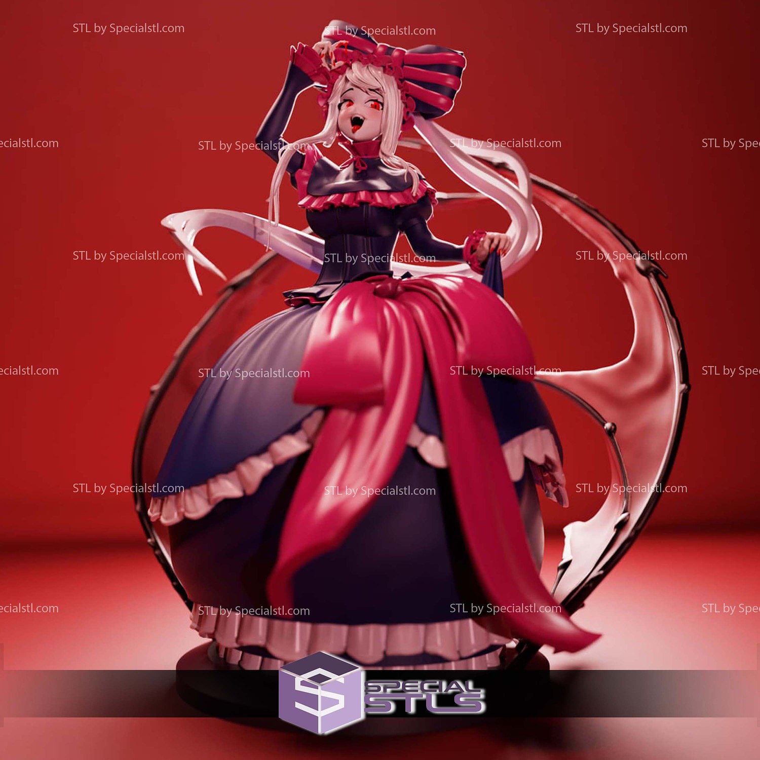 Shalltear Bloodfallen Smile 3D Printer Files STL Model — view 2