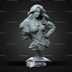 Absolute Wonder Woman Bust 113mm STL Files 3D Model
