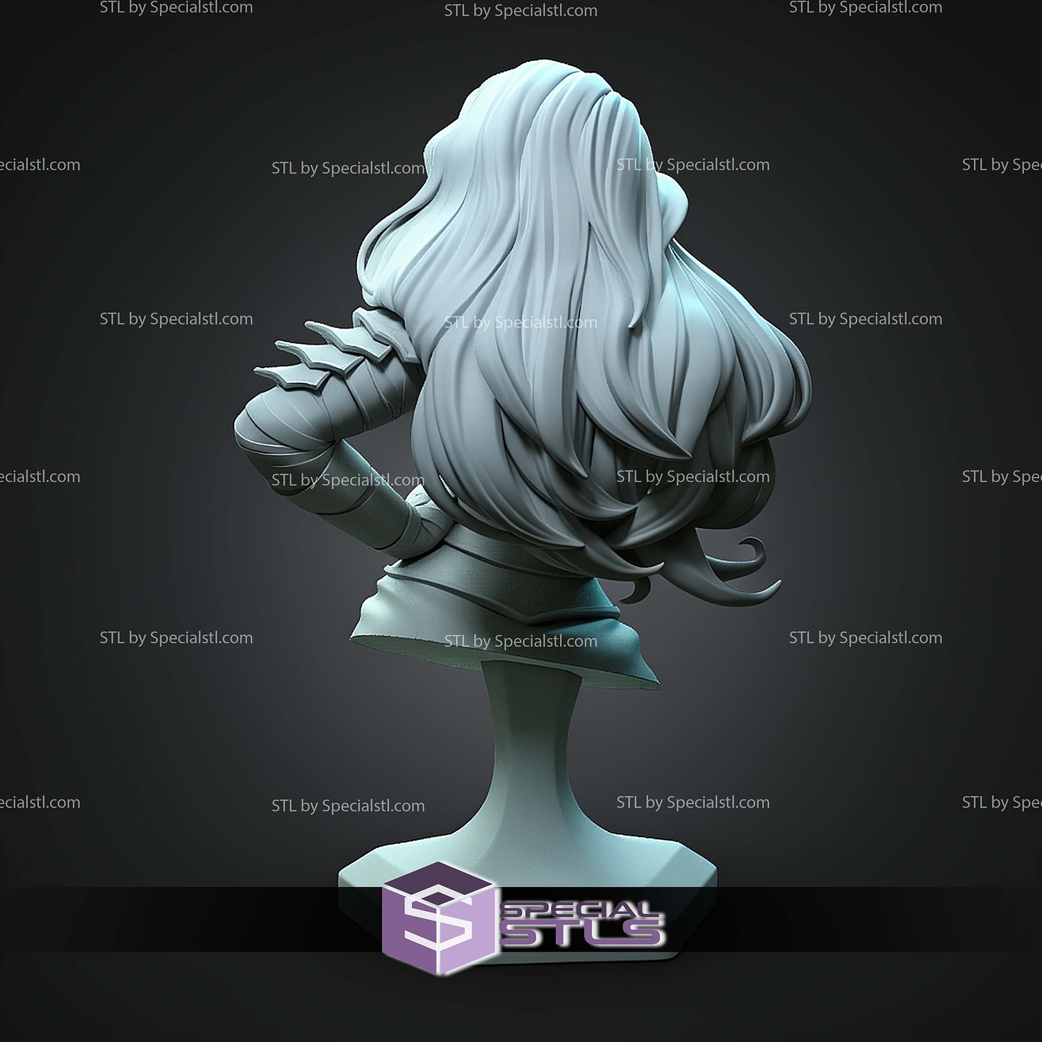 Absolute Wonder Woman Bust 113mm STL Files 3D Model — view 7
